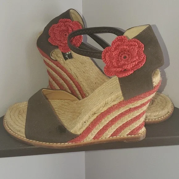 Kate Spade Granda Espadrilles Wedge Sandals - Picture 2 of 6